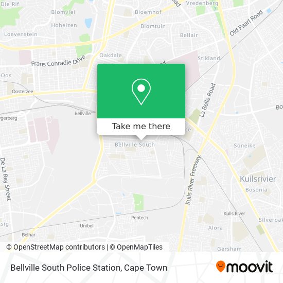 Bellville South Police Station map