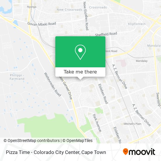 Pizza Time - Colorado City Center map