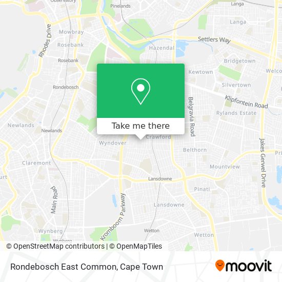 Rondebosch East Common map