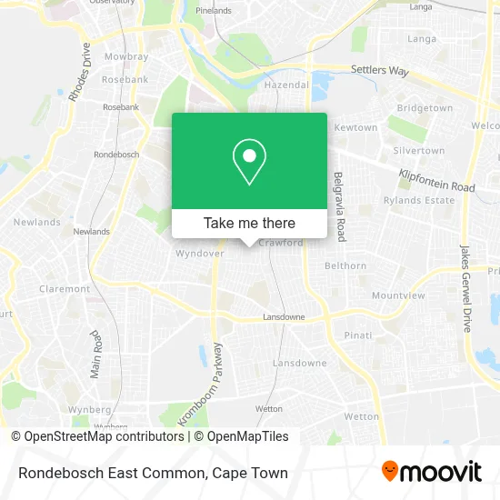 Rondebosch East Common map