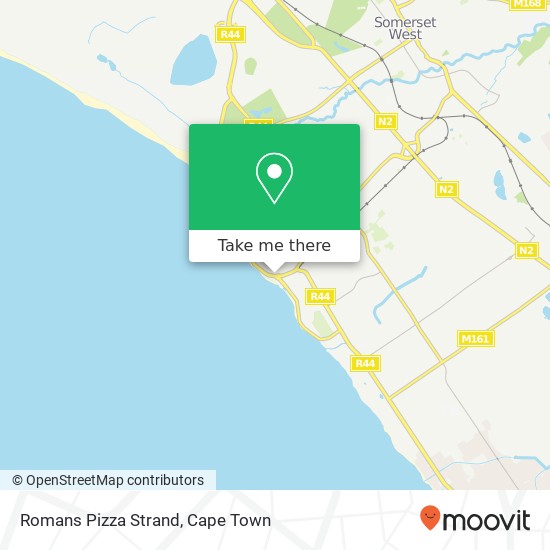 Romans Pizza Strand map