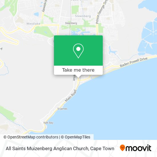All Saints Muizenberg Anglican Church map