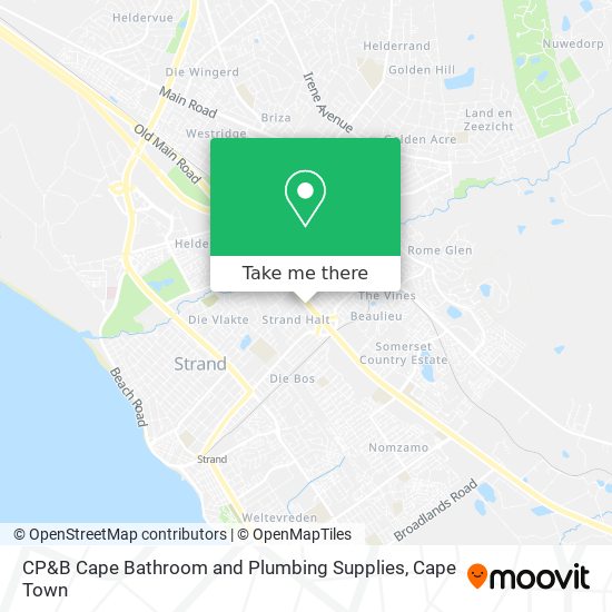 CP&B Cape Bathroom and Plumbing Supplies map