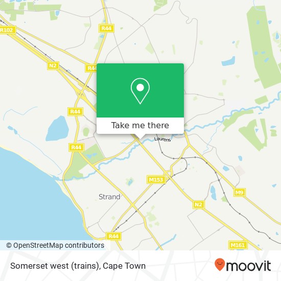 Somerset west (trains) map