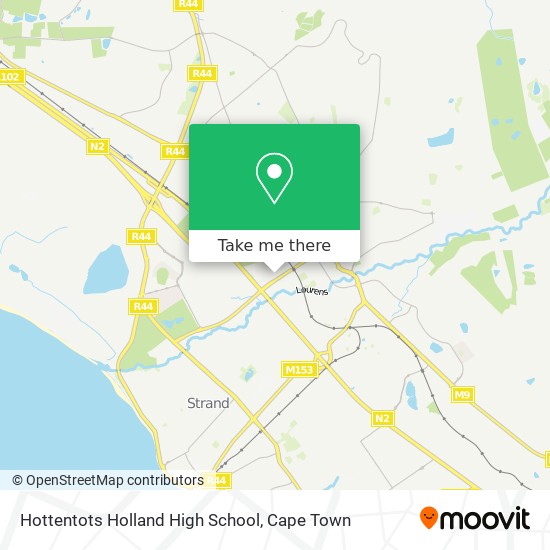 Hottentots Holland High School map