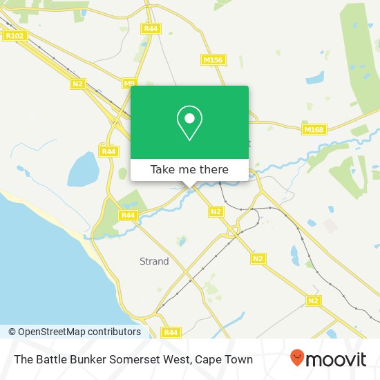 The Battle Bunker Somerset West map