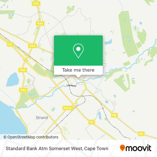 Standard Bank Atm Somerset West map