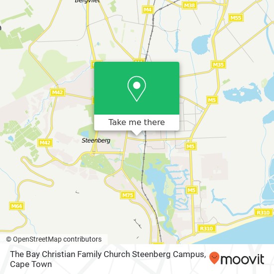 The Bay Christian Family Church Steenberg Campus map