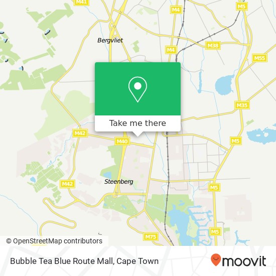 Bubble Tea Blue Route Mall map