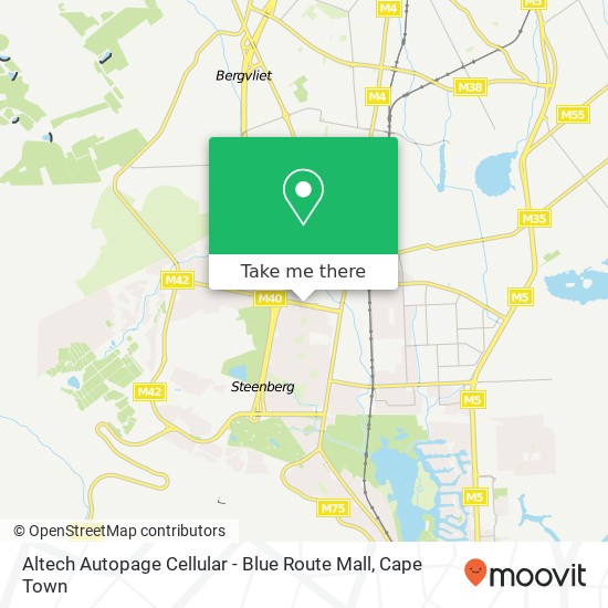 Altech Autopage Cellular - Blue Route Mall map