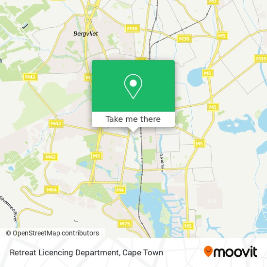 Retreat Licencing Department map