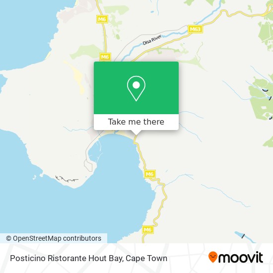 Posticino Ristorante Hout Bay map