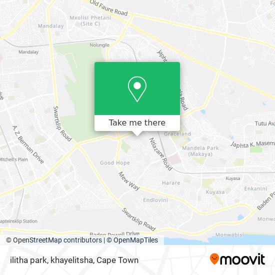 ilitha park, khayelitsha map