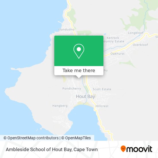 Ambleside School of Hout Bay map
