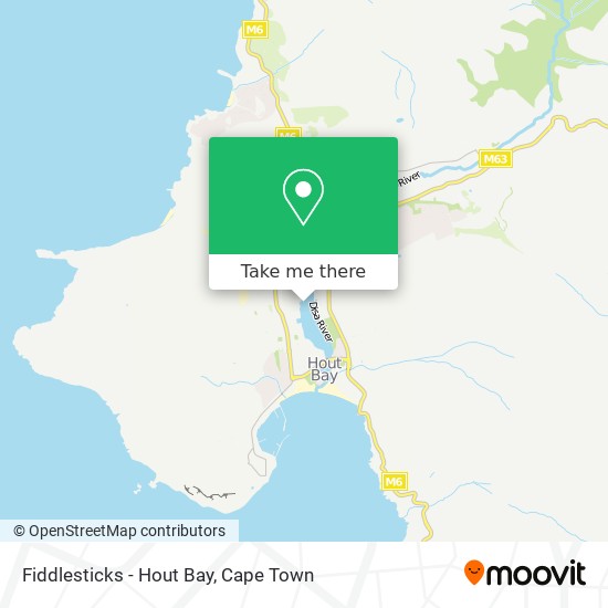 Fiddlesticks - Hout Bay map