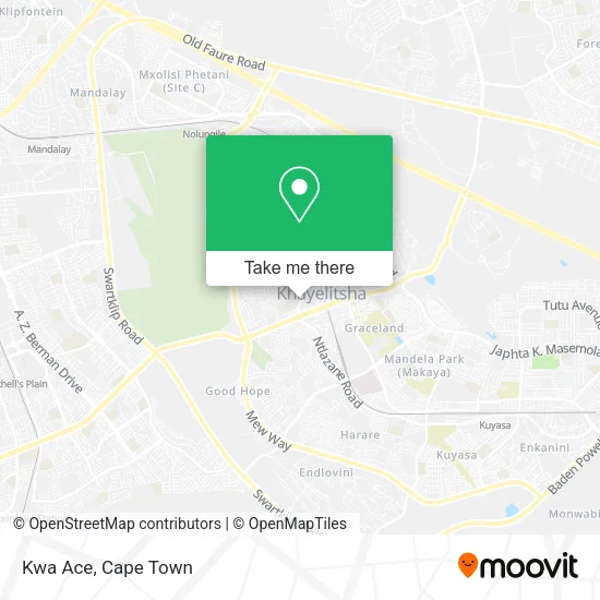 Kwa Ace map