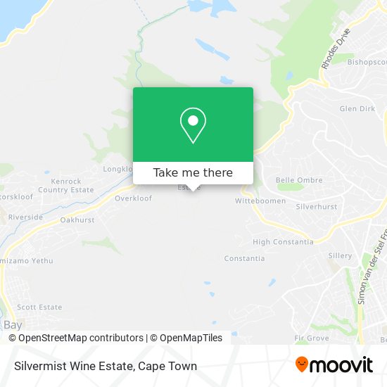 Silvermist Wine Estate map