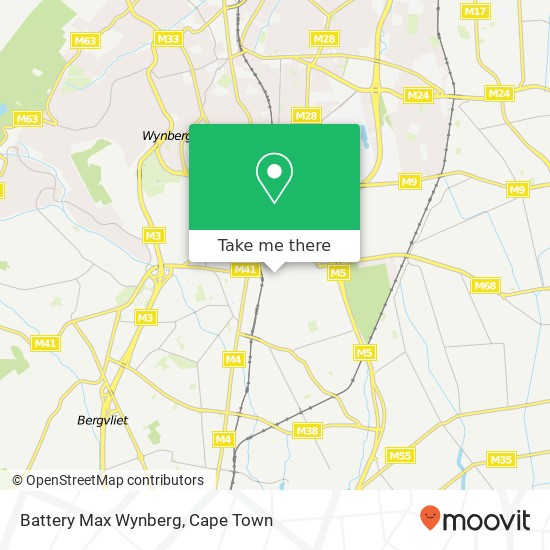 Battery Max Wynberg map