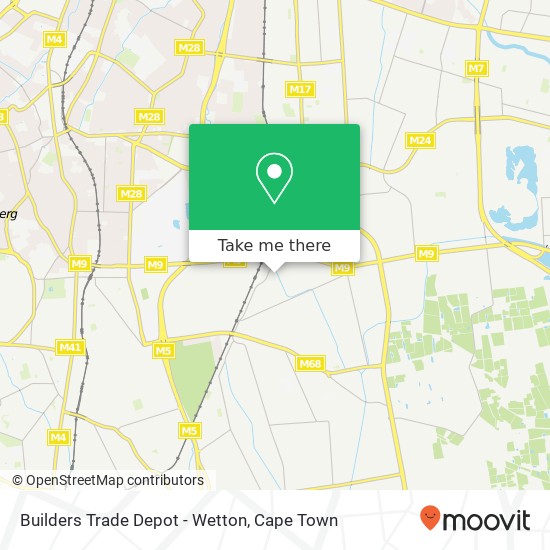 Builders Trade Depot - Wetton map