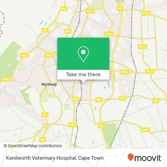 Kenilworth Veterinary Hospital map