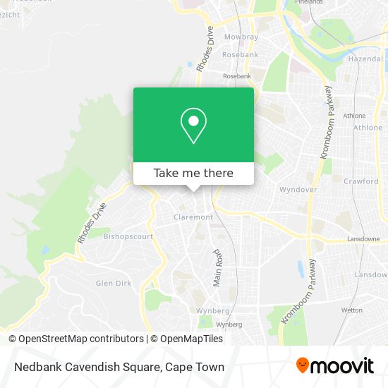 Nedbank Cavendish Square map