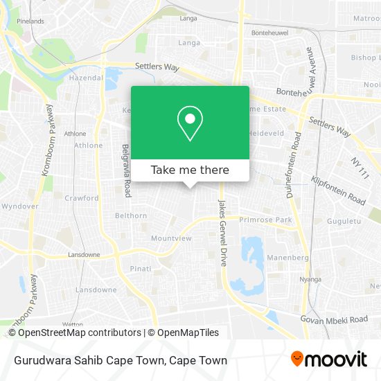 Gurudwara Sahib Cape Town map