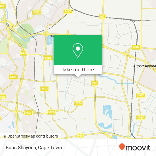Baps Shayona map