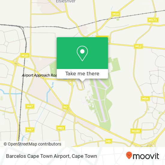 Barcelos Cape Town Airport map