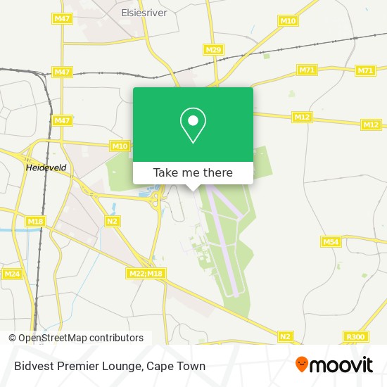 Bidvest Premier Lounge map