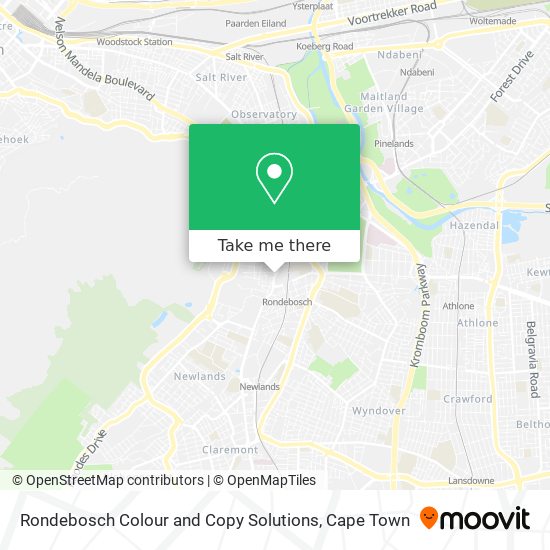 Rondebosch Colour and Copy Solutions map