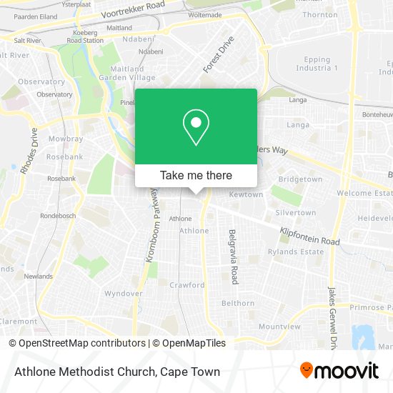 Athlone Methodist Church map
