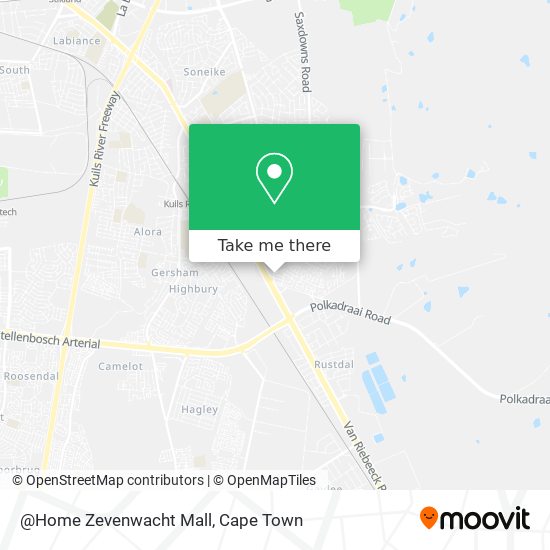 @Home Zevenwacht Mall map