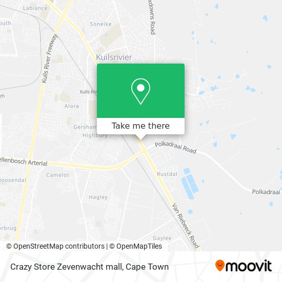 Crazy Store Zevenwacht mall map