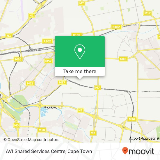 AVI Shared Services Centre map