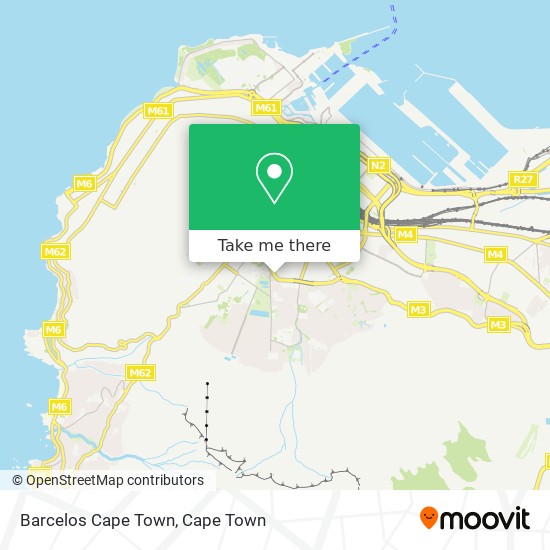 Barcelos Cape Town map