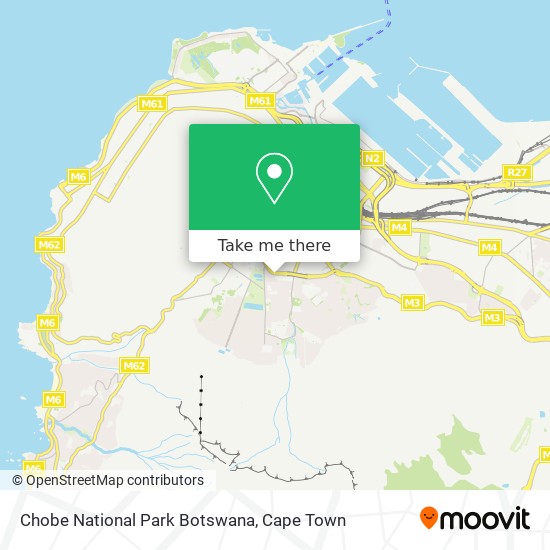 Chobe National Park Botswana map