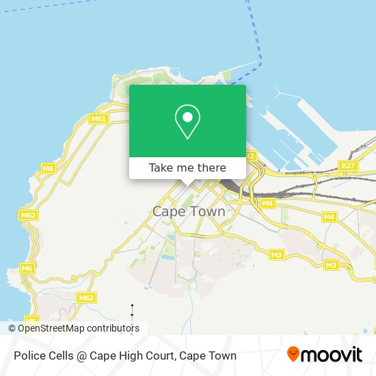 Police Cells @ Cape High Court map