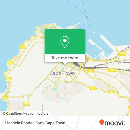 Mandela Rhodes Gym map