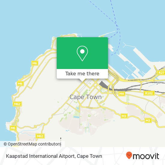 Kaapstad International Aitport map