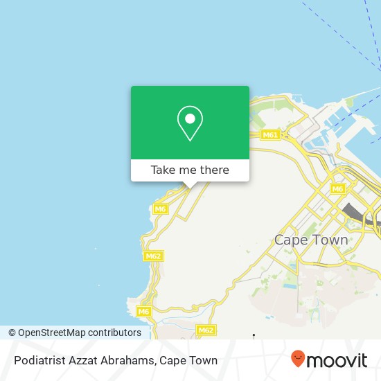 Podiatrist Azzat Abrahams map