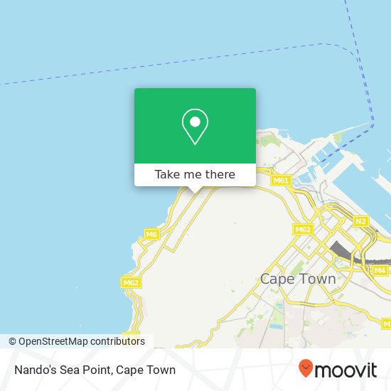 Nando's Sea Point map