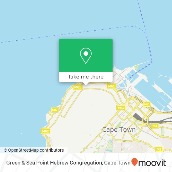 Green & Sea Point Hebrew Congregation map
