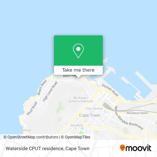 Waterside CPUT residence map