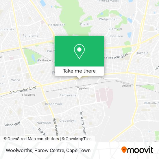 Woolworths, Parow Centre map