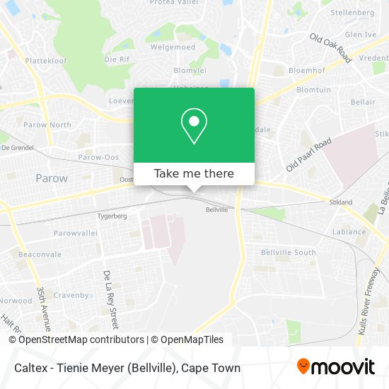 Caltex - Tienie Meyer (Bellville) map