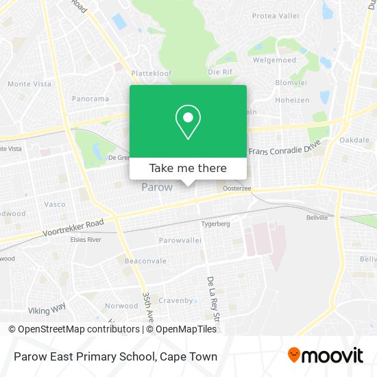 Parow East Primary School map