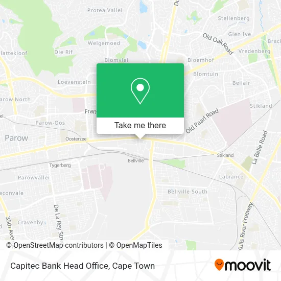 Capitec Bank Head Office map