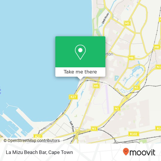 La Mizu Beach Bar map