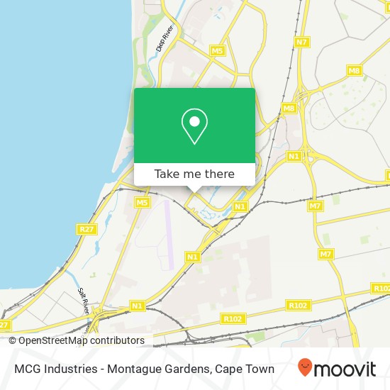 MCG Industries - Montague Gardens map