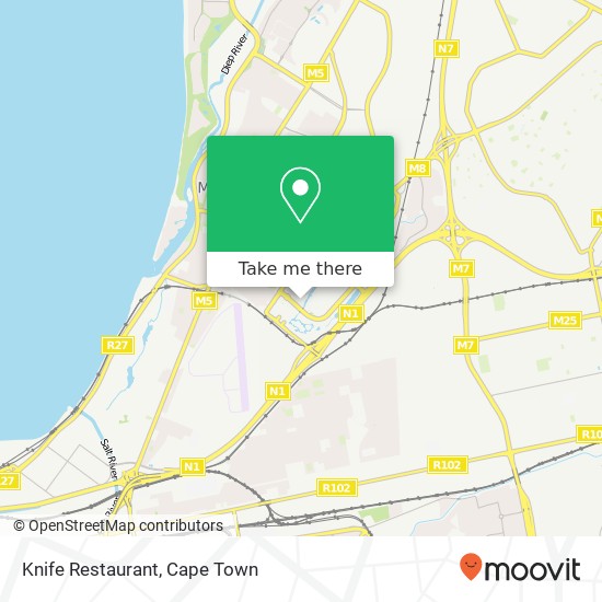 Knife Restaurant map